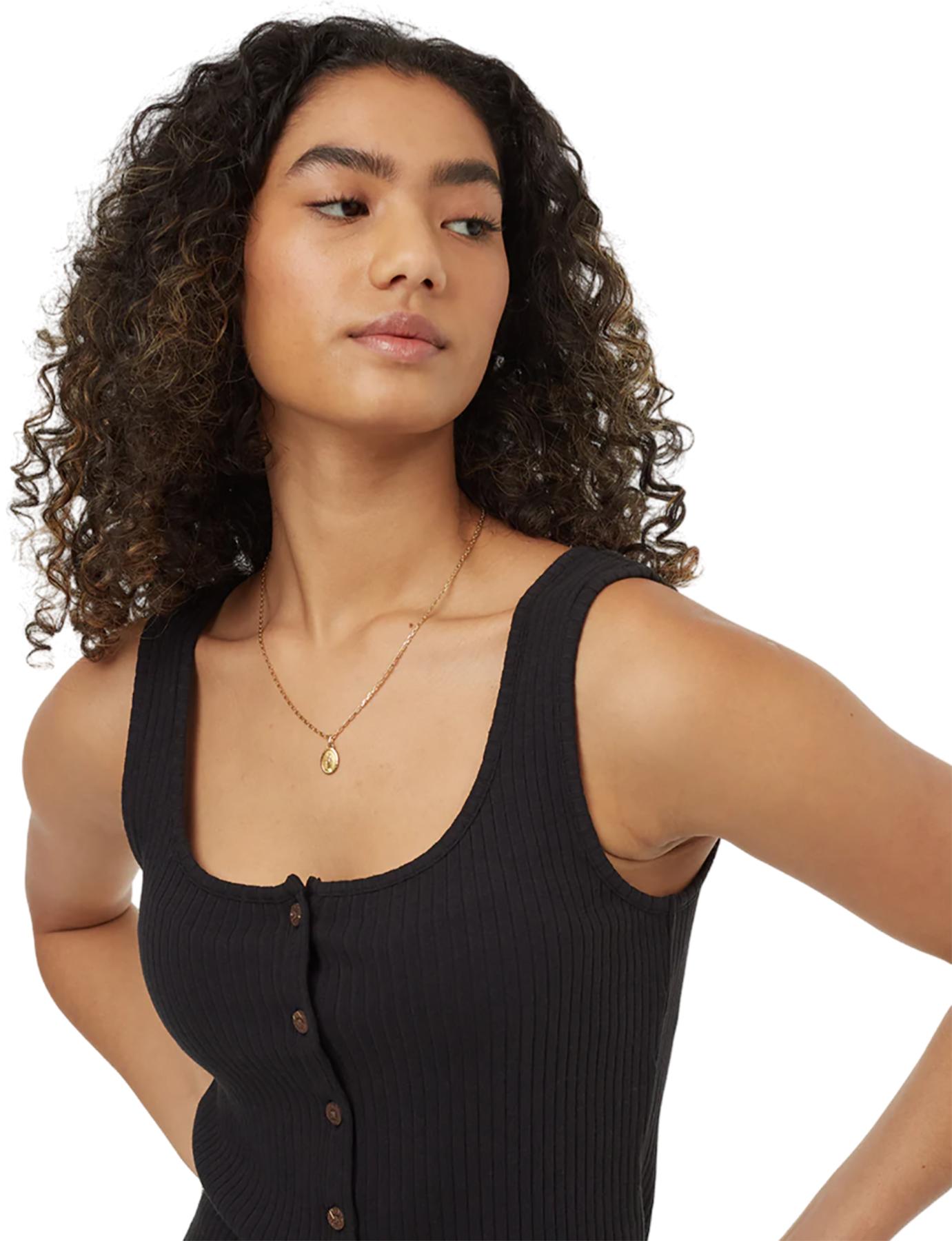 Product gallery image number 3 for product Rib Button Front Tank Top - Women's