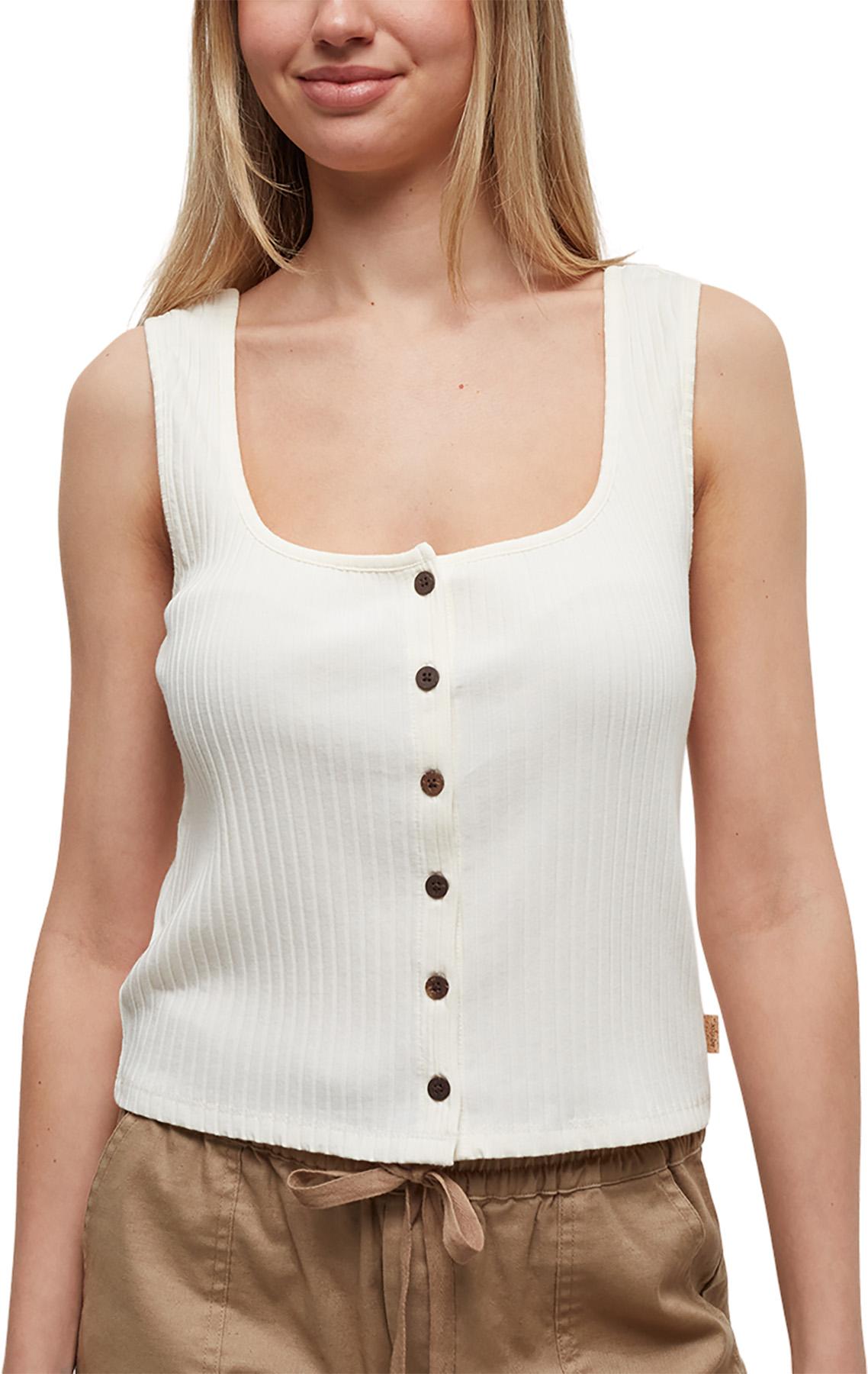 Product gallery image number 4 for product Rib Button Front Tank Top - Women's
