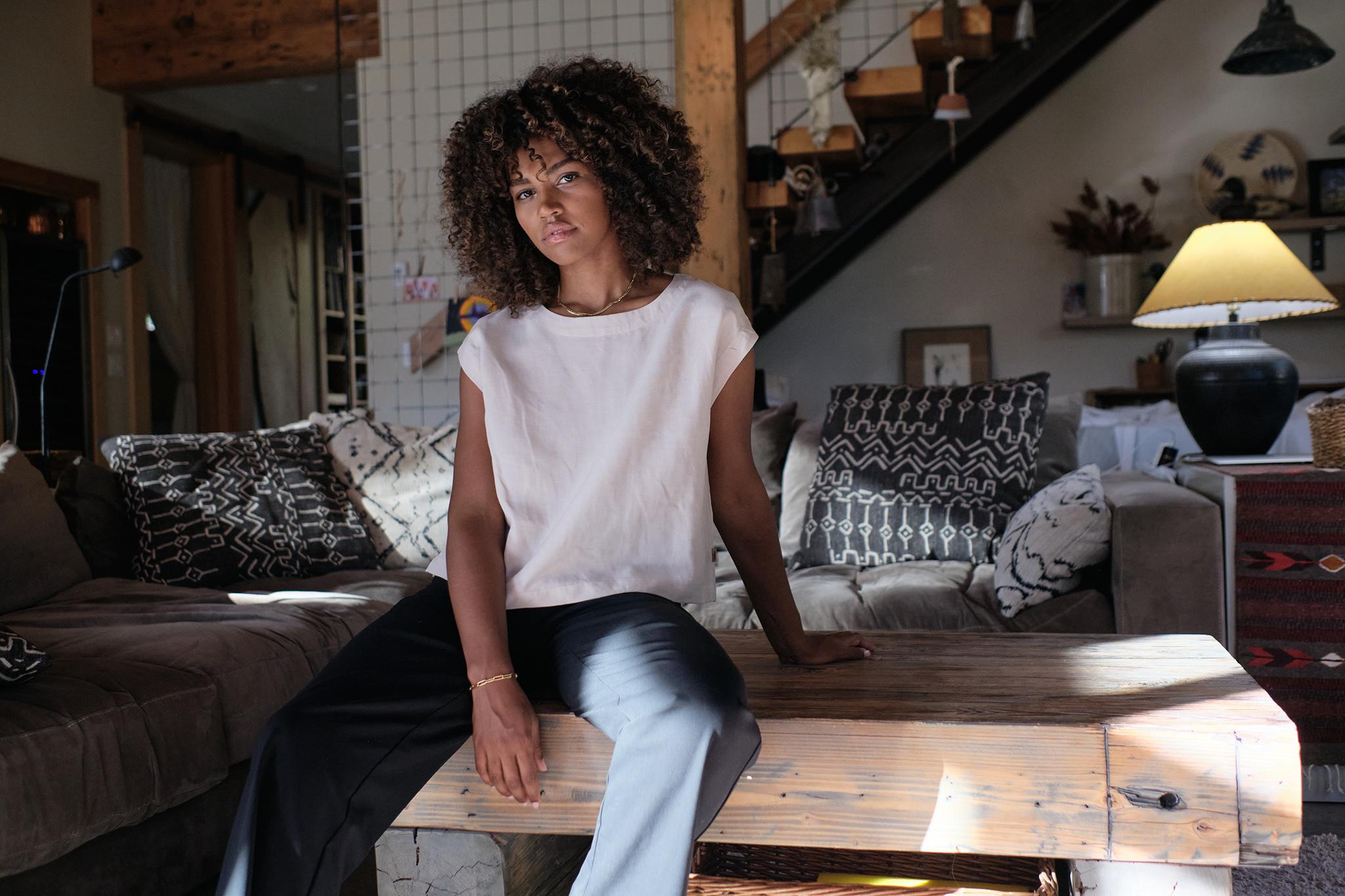 Numéro de l'image de la galerie de produits 8 pour le produit Pantalon à jambe large Tencel - Femme