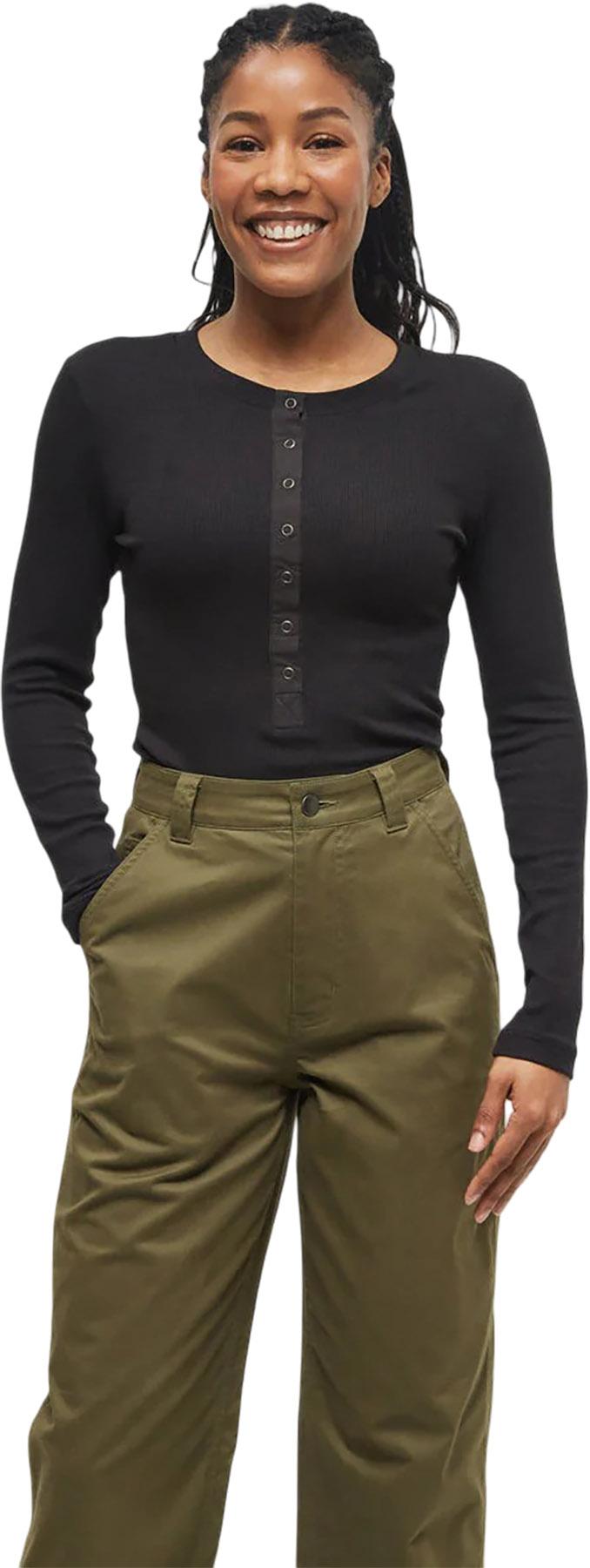 Product gallery image number 1 for product Rib Snap Placket Henley - Women's