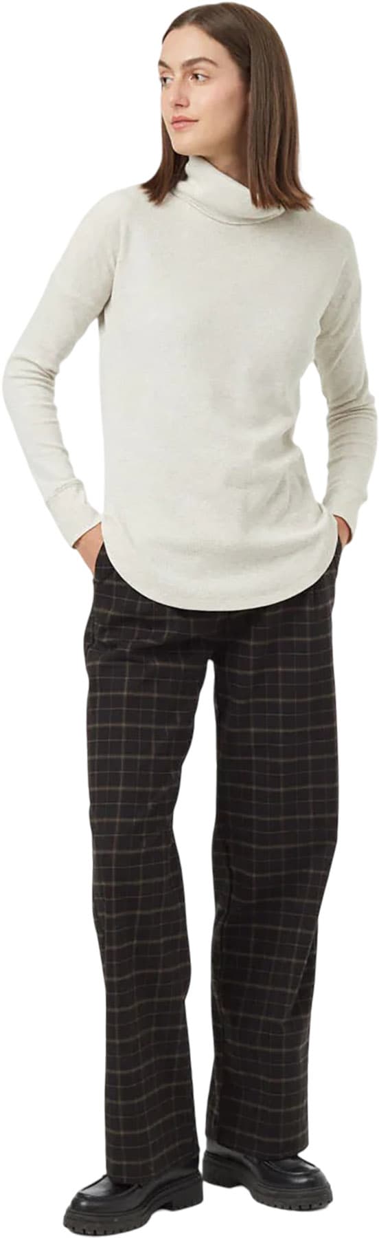 Product gallery image number 4 for product Treewaffle Turtleneck Longsleeve T-shirt - Women's