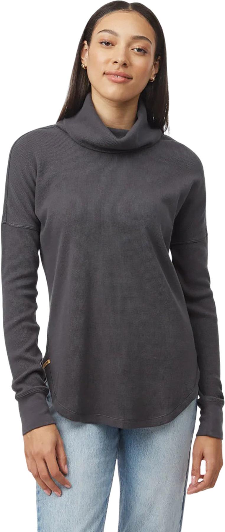 Product image for T-shirt à manches longues et col roulé Treewaffle - Femme