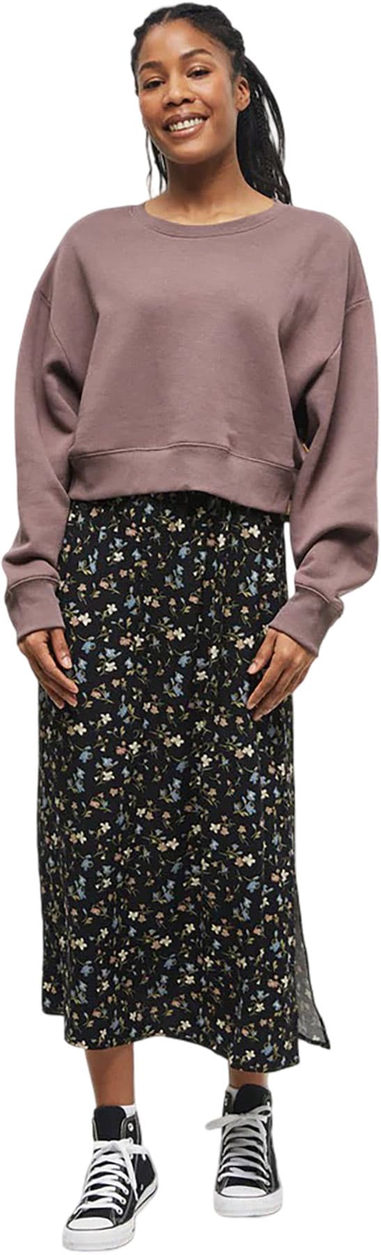 Product gallery image number 3 for product TreeFleece Oversized Cropped Crew Neck Sweatshirt - Women's