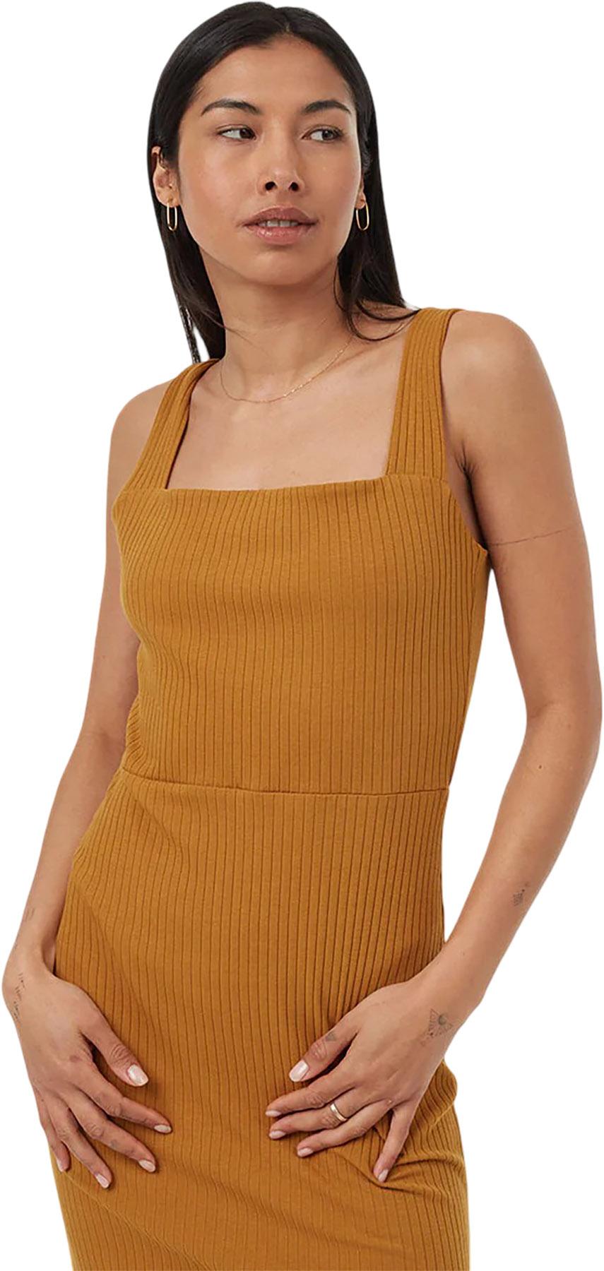 Product gallery image number 4 for product Rib Square Neck Dress - Women's
