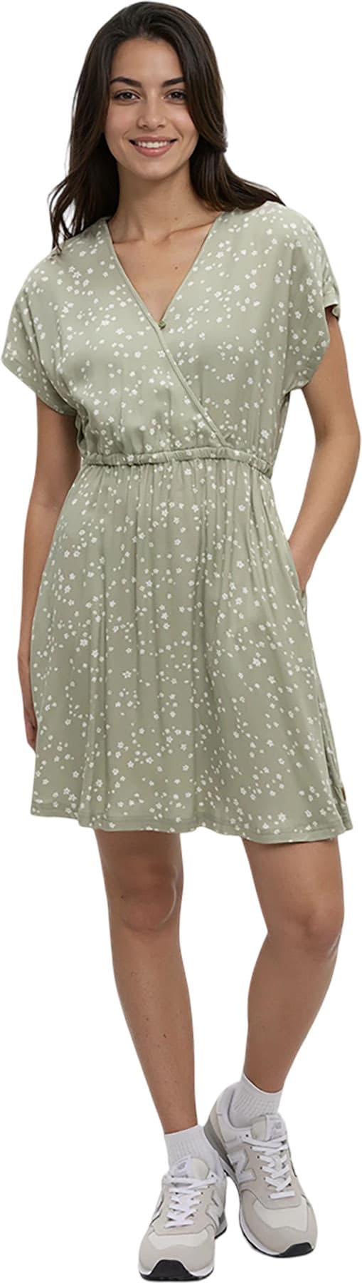 Product gallery image number 4 for product EcoWoven Crepe Wrap Front Dress - Women's