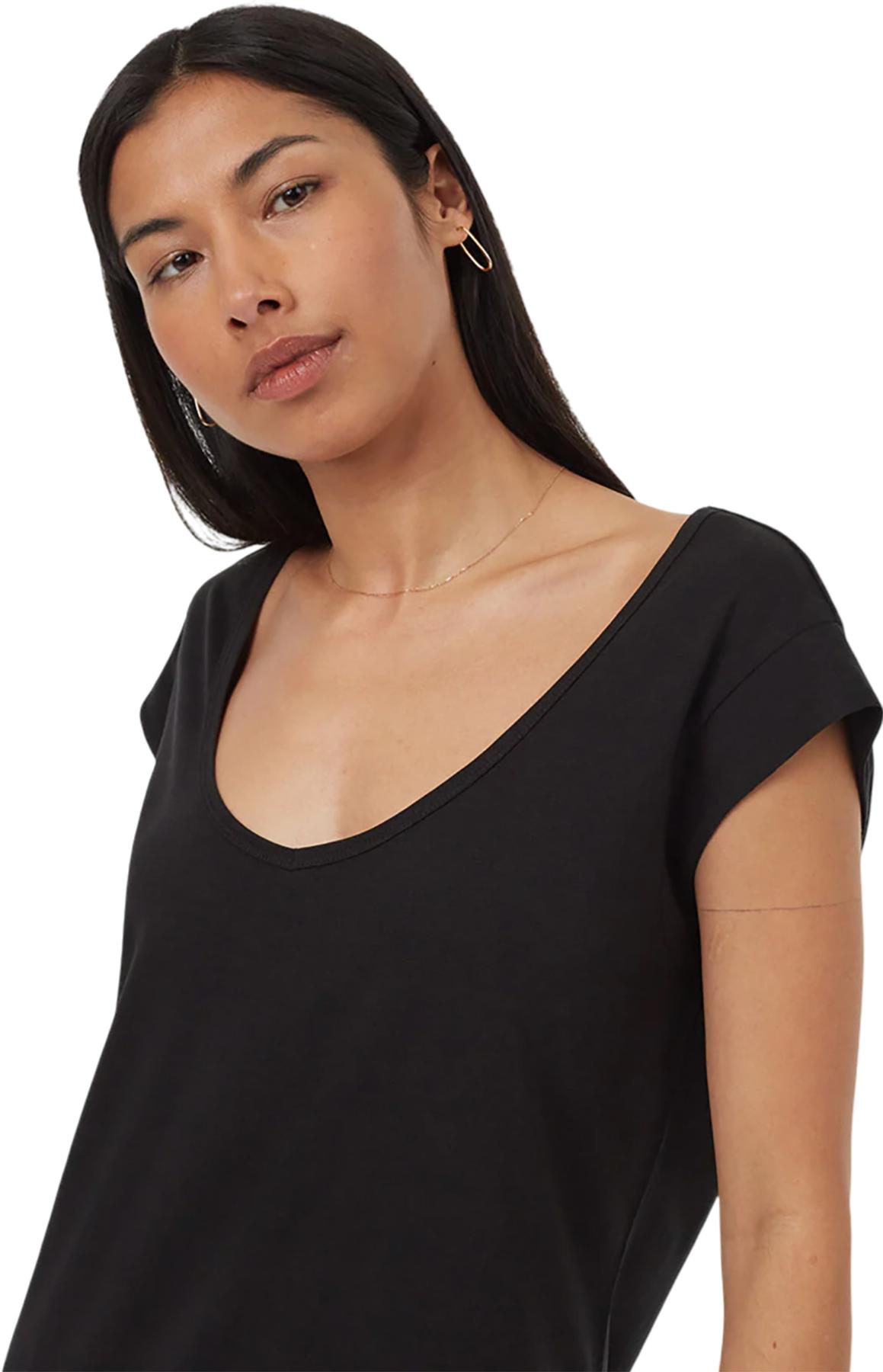 Numéro de l'image de la galerie de produits 4 pour le produit Robe mi-longue à col en V en tissu TreeBlend - Femme