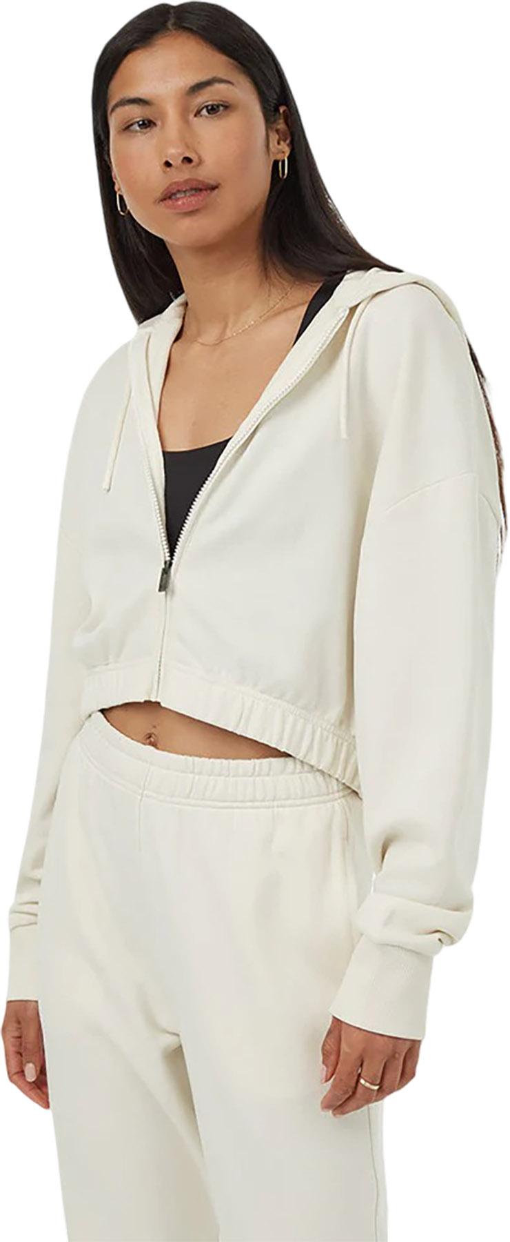 Product image for TreeTerry Oversized Cropped Zip Hoodie - Women's