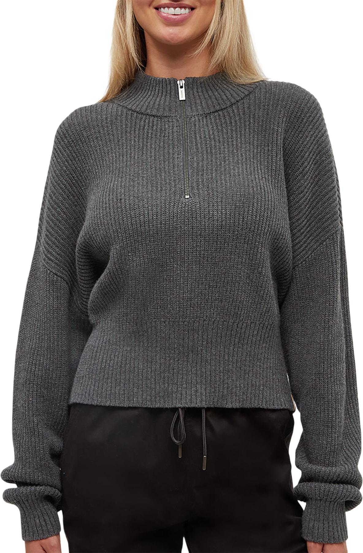 Product gallery image number 3 for product Highline 1/4 Zip Mock Neck Sweater - Women's