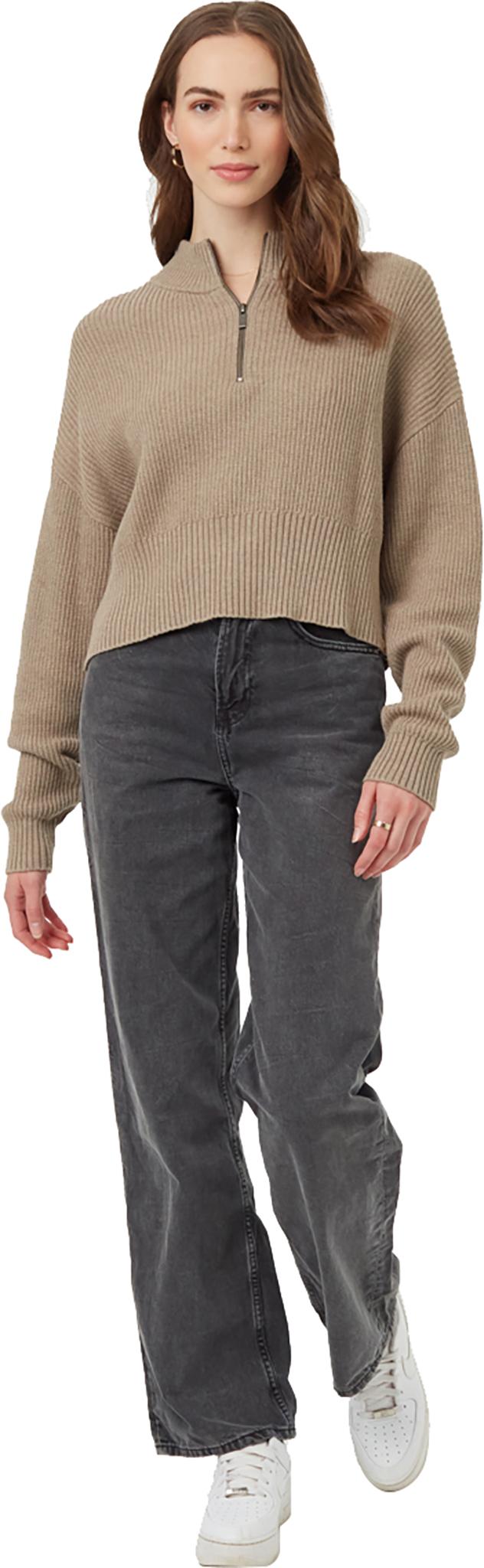 Product gallery image number 4 for product Highline 1/4 Zip Mock Neck Sweater - Women's