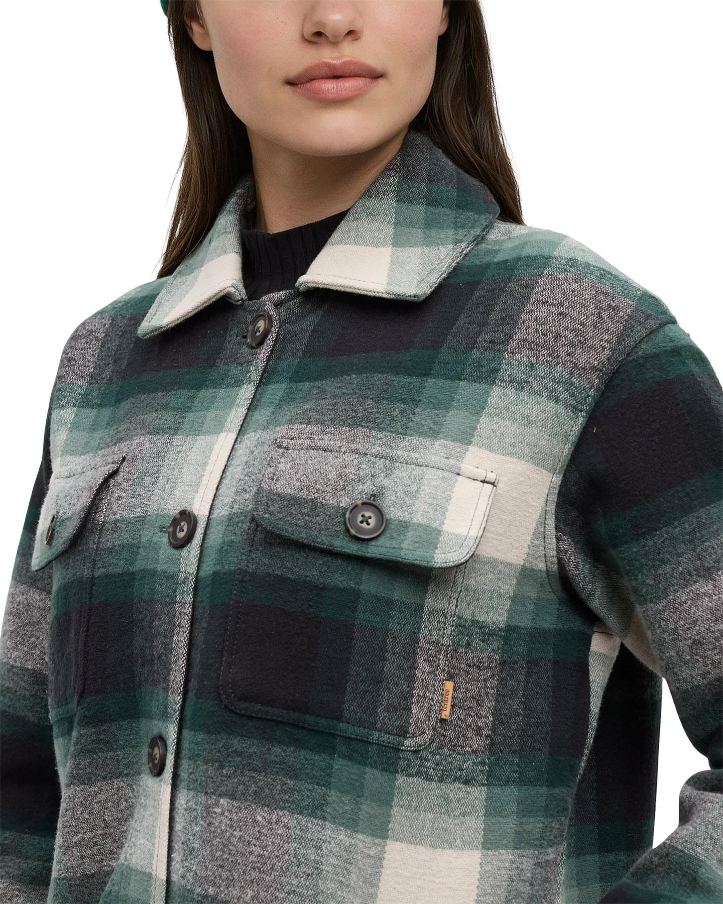 Numéro de l'image de la galerie de produits 3 pour le produit Manteau long en flanelle épais - Femme