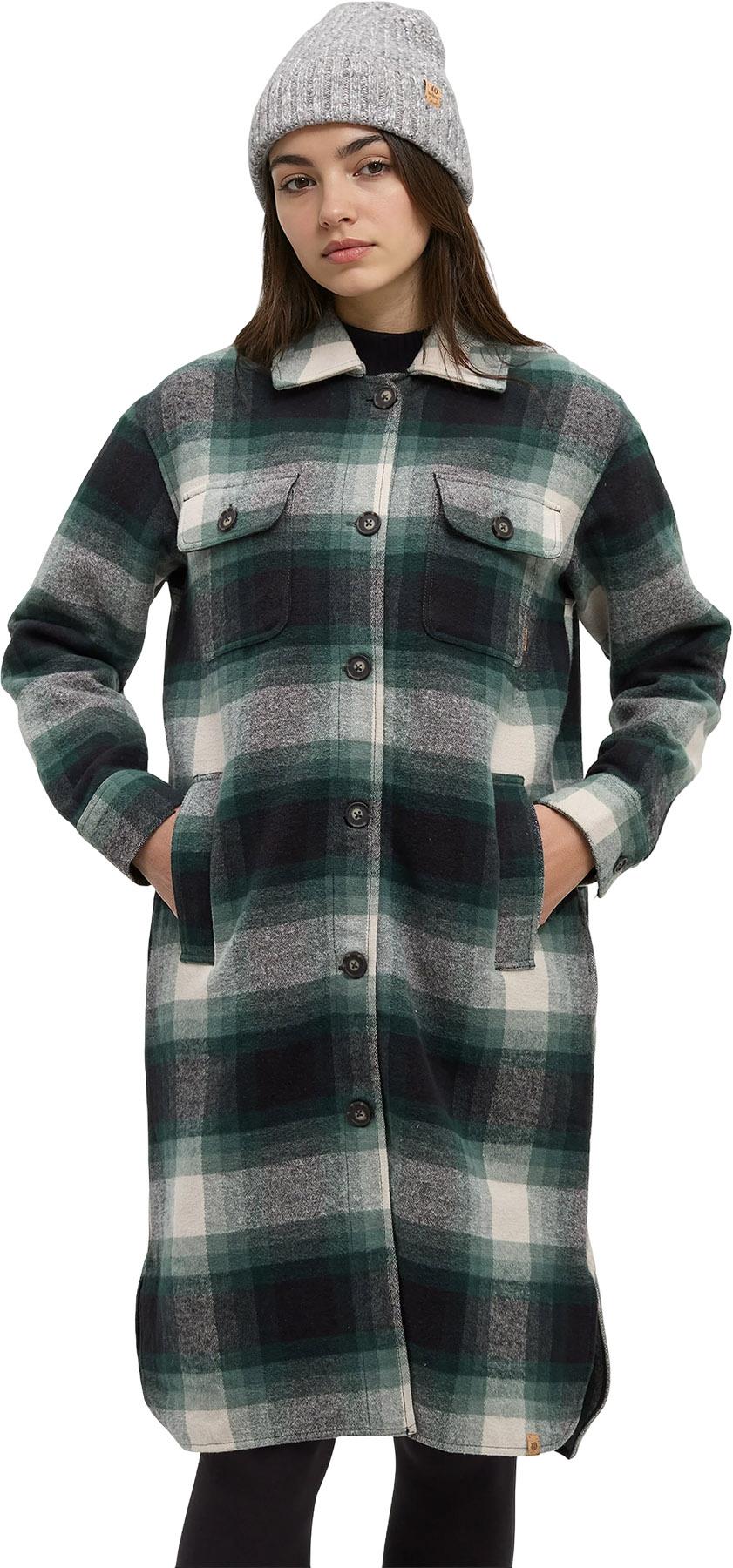 Numéro de l'image de la galerie de produits 5 pour le produit Manteau long en flanelle épais - Femme