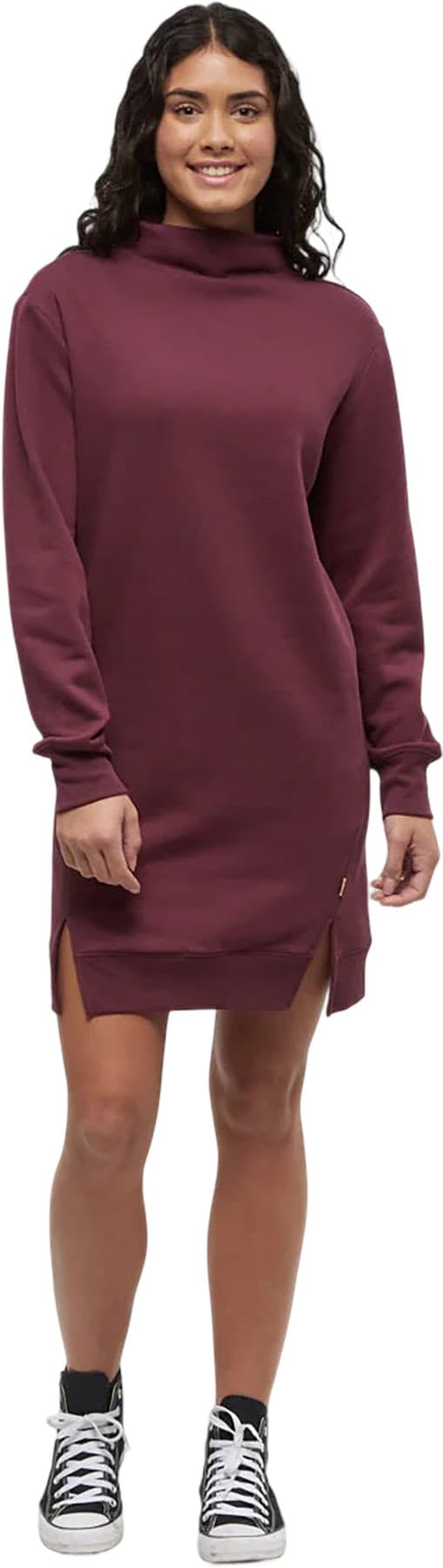 Product image for Robe sweat-shirt à col montant TreeFleece - Femme