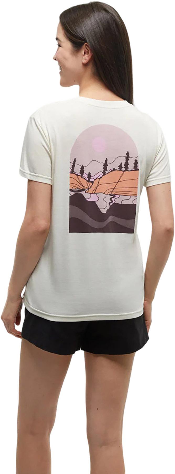 Product gallery image number 2 for product Emerald Edge Arch Crew Neck Graphic Short Sleeve T-Shirt - Women's 