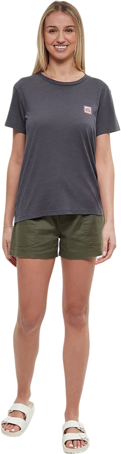 Product gallery image number 3 for product Emerald Edge Arch Crew Neck Graphic Short Sleeve T-Shirt - Women's 