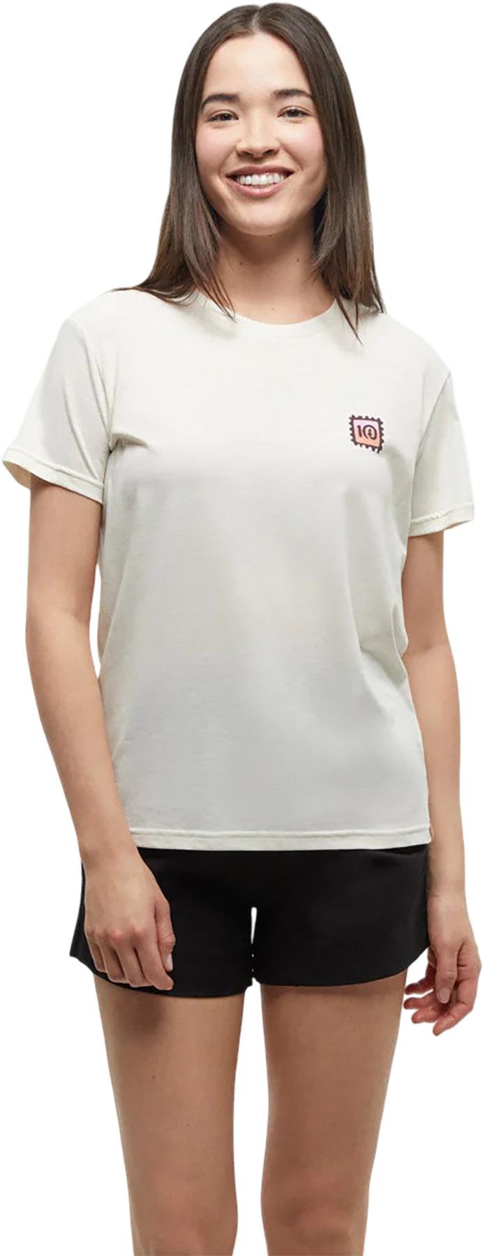 Product image for Emerald Edge Arch Crew Neck Graphic Short Sleeve T-Shirt - Women's 