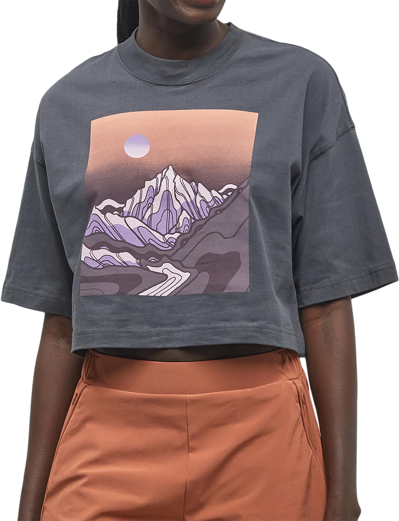 Product gallery image number 3 for product Emerald Edge Oversized Crop T-Shirt - Women's