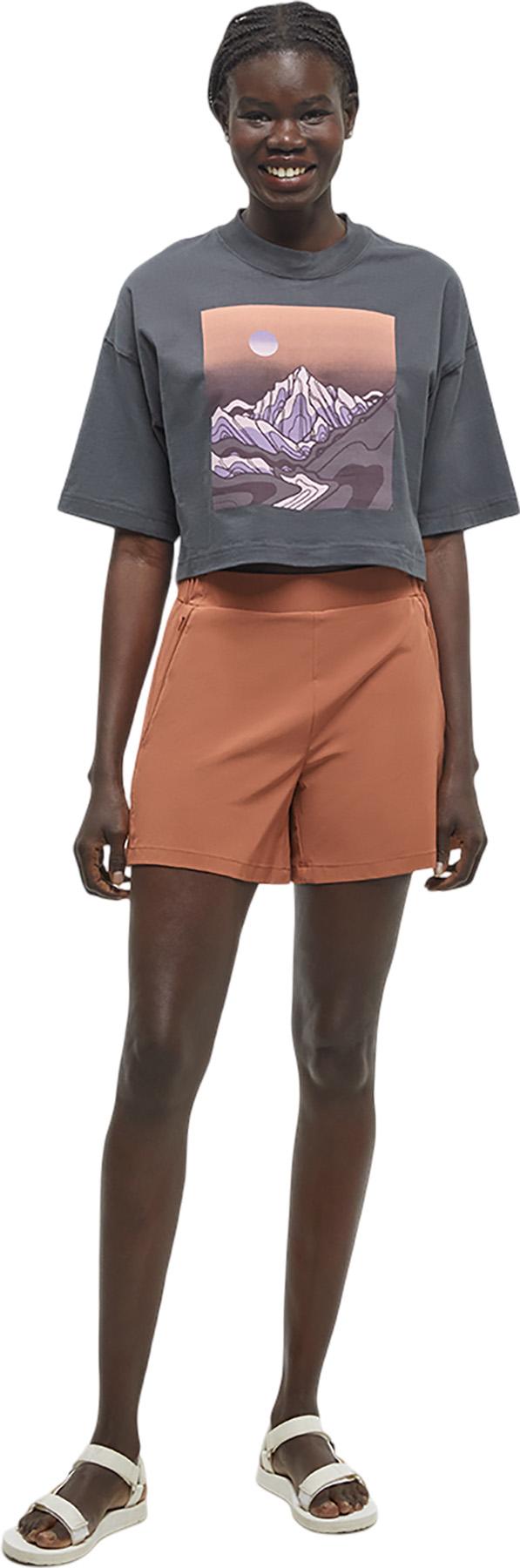 Product gallery image number 4 for product Emerald Edge Oversized Crop T-Shirt - Women's