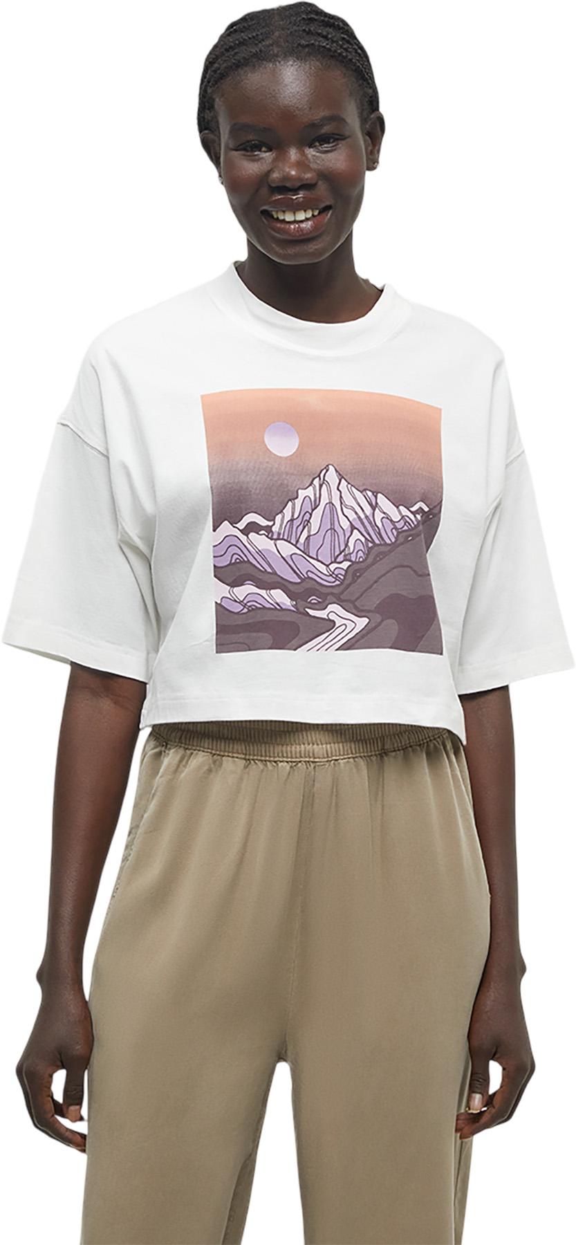 Image de produit pour T-shirt écourté surdimensionné Emerald Edge - Femme 