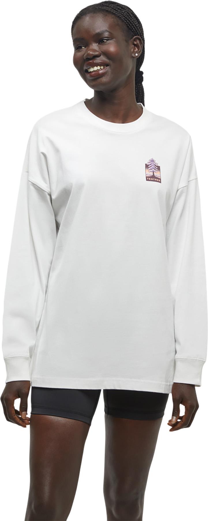 Image de produit pour T-shirt à manches longues surdimensionné Emerald Edge - Femme
