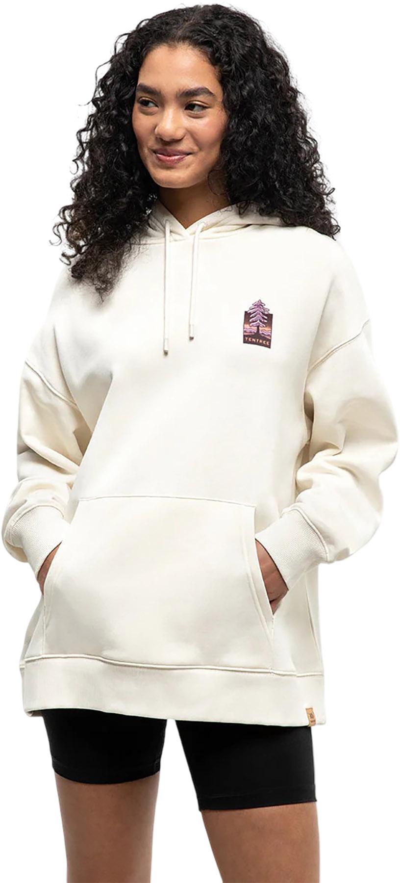 Product image for Chandail à capuchon graphique surdimensionné Emerald Edge - Femme