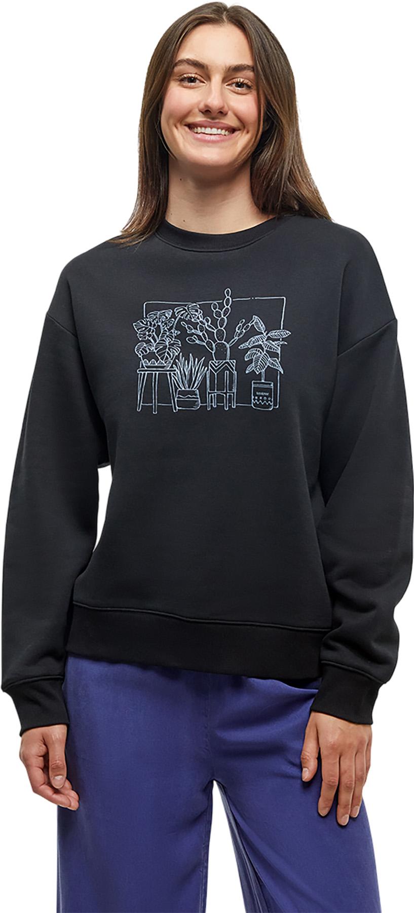 Image de produit pour Chandail en molleton graphique à col rond Plant Club - Femme 