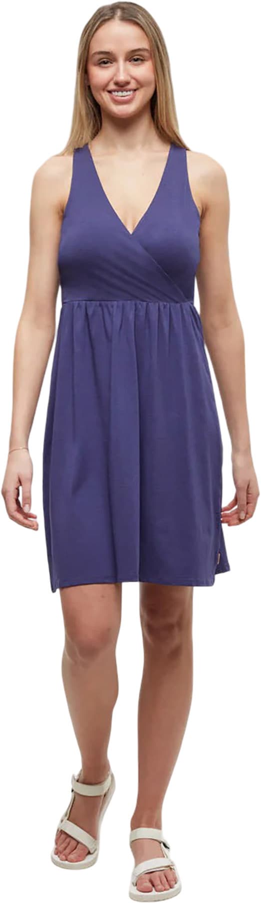 Product gallery image number 4 for product Cottonwood EcoTech Jersey Regular Faux Wrap Dress - Women's