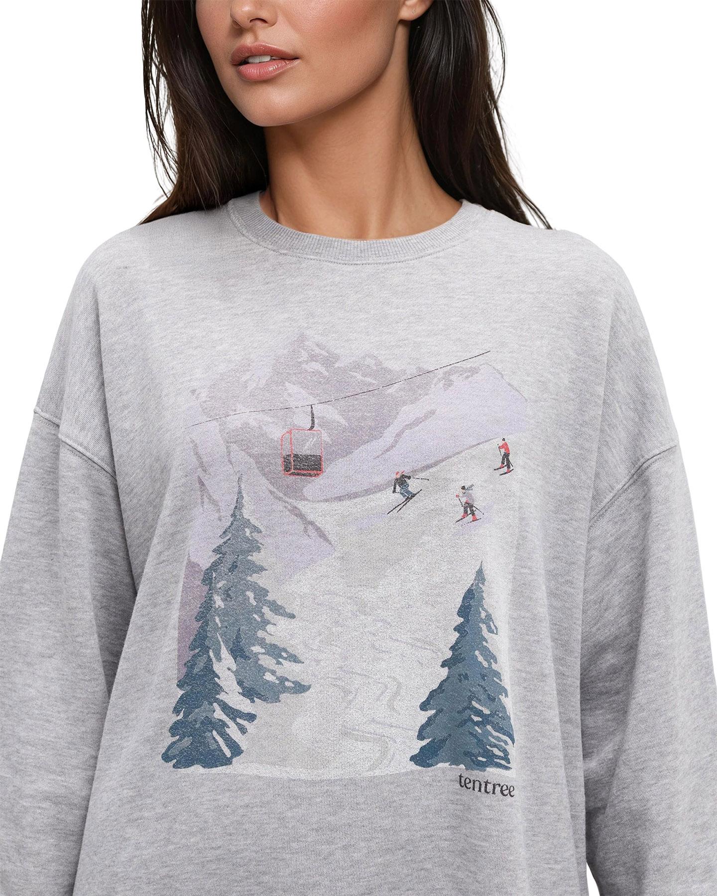 Numéro de l'image de la galerie de produits 3 pour le produit Chandail surdimensionné à col rond Alpine - Femme