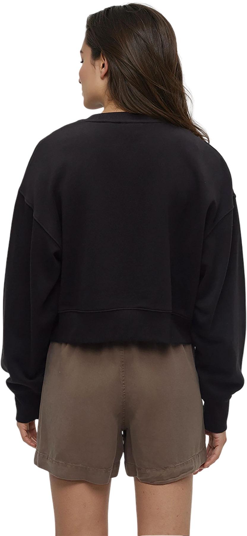 Product gallery image number 3 for product Framed Haitian Blooms Oversized Crop Crew - Women's