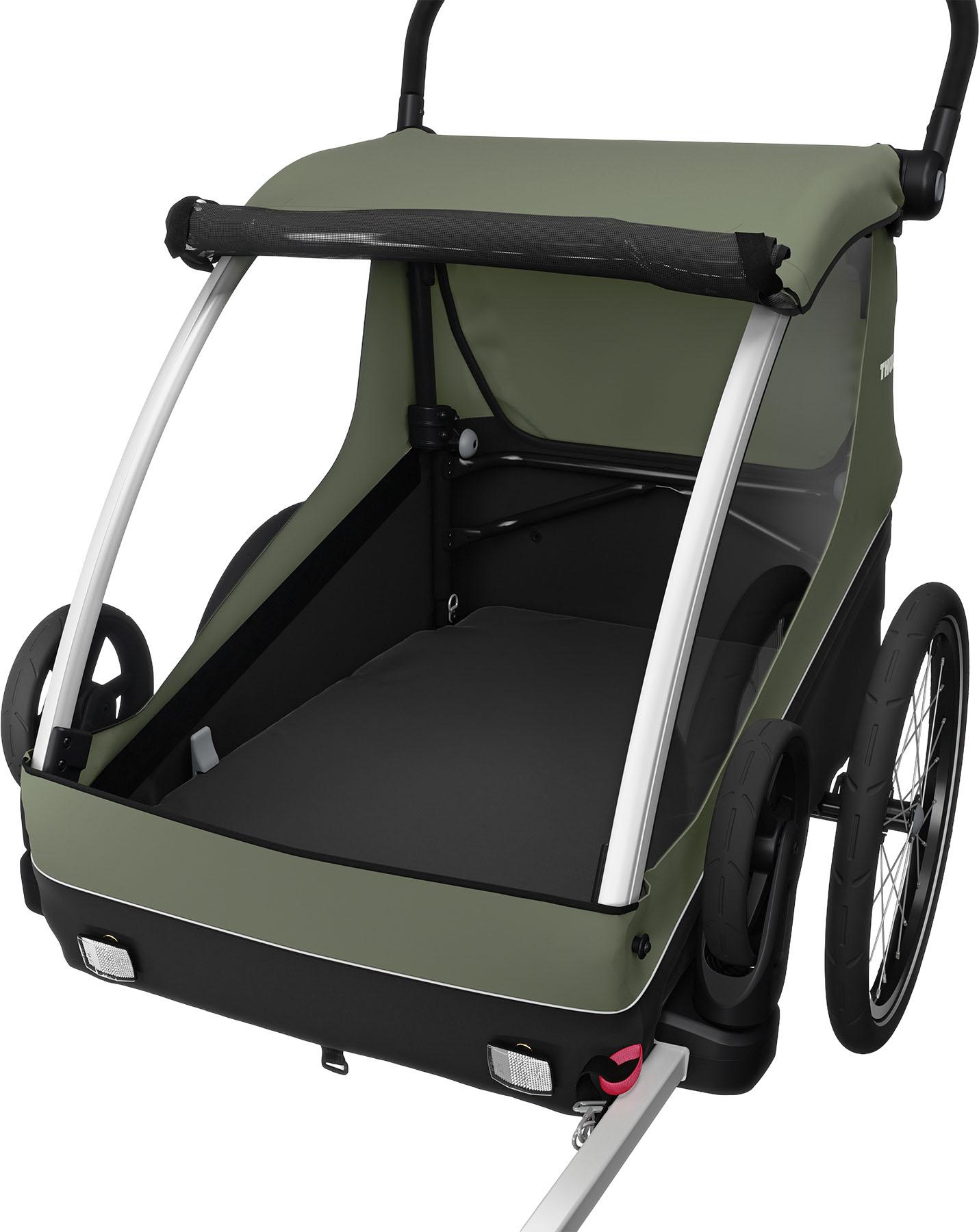 Product gallery image number 2 for product Courier 2 Seats Child Cargo Bike Trailer