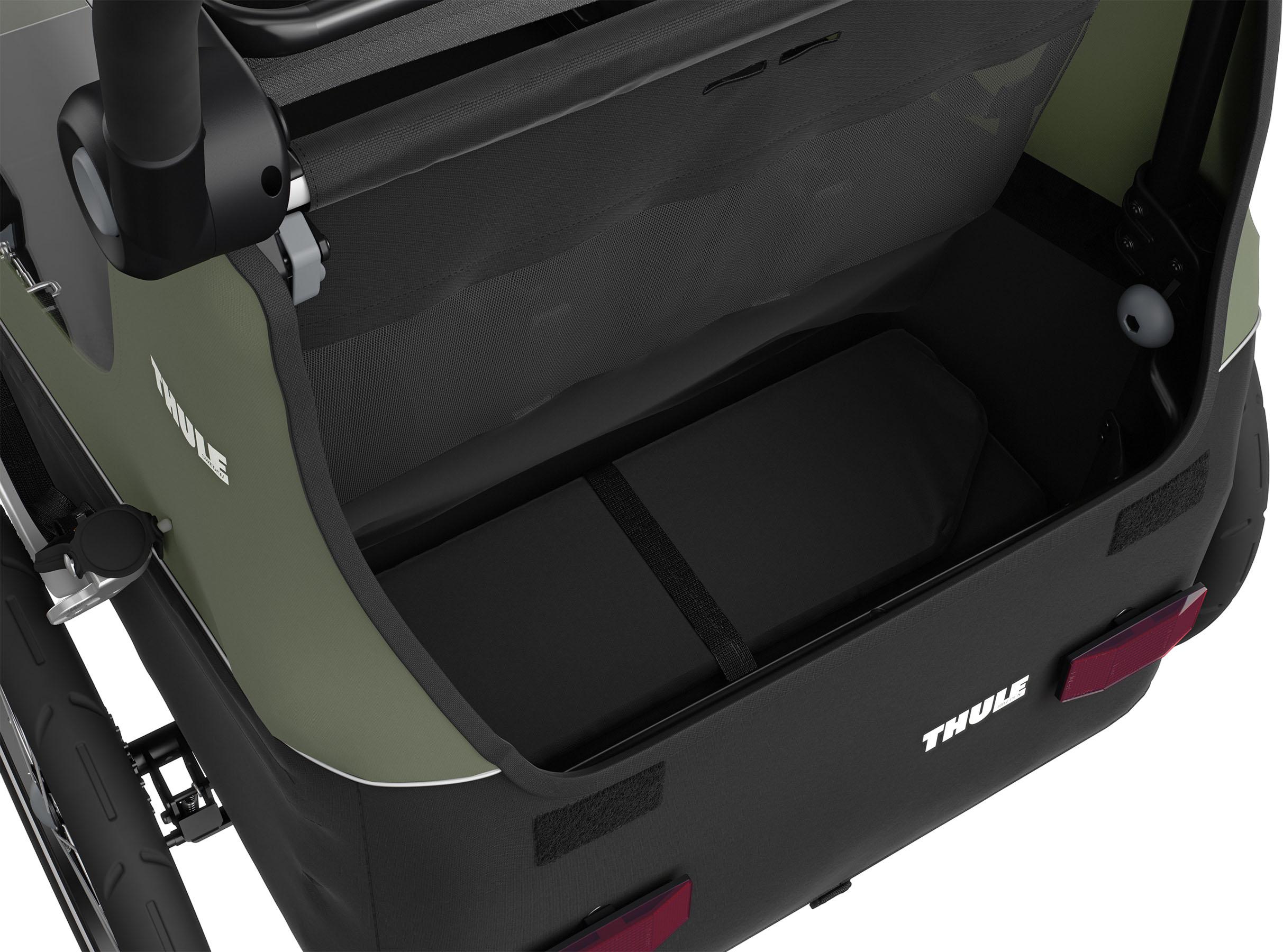 Product gallery image number 7 for product Courier 2 Seats Child Cargo Bike Trailer