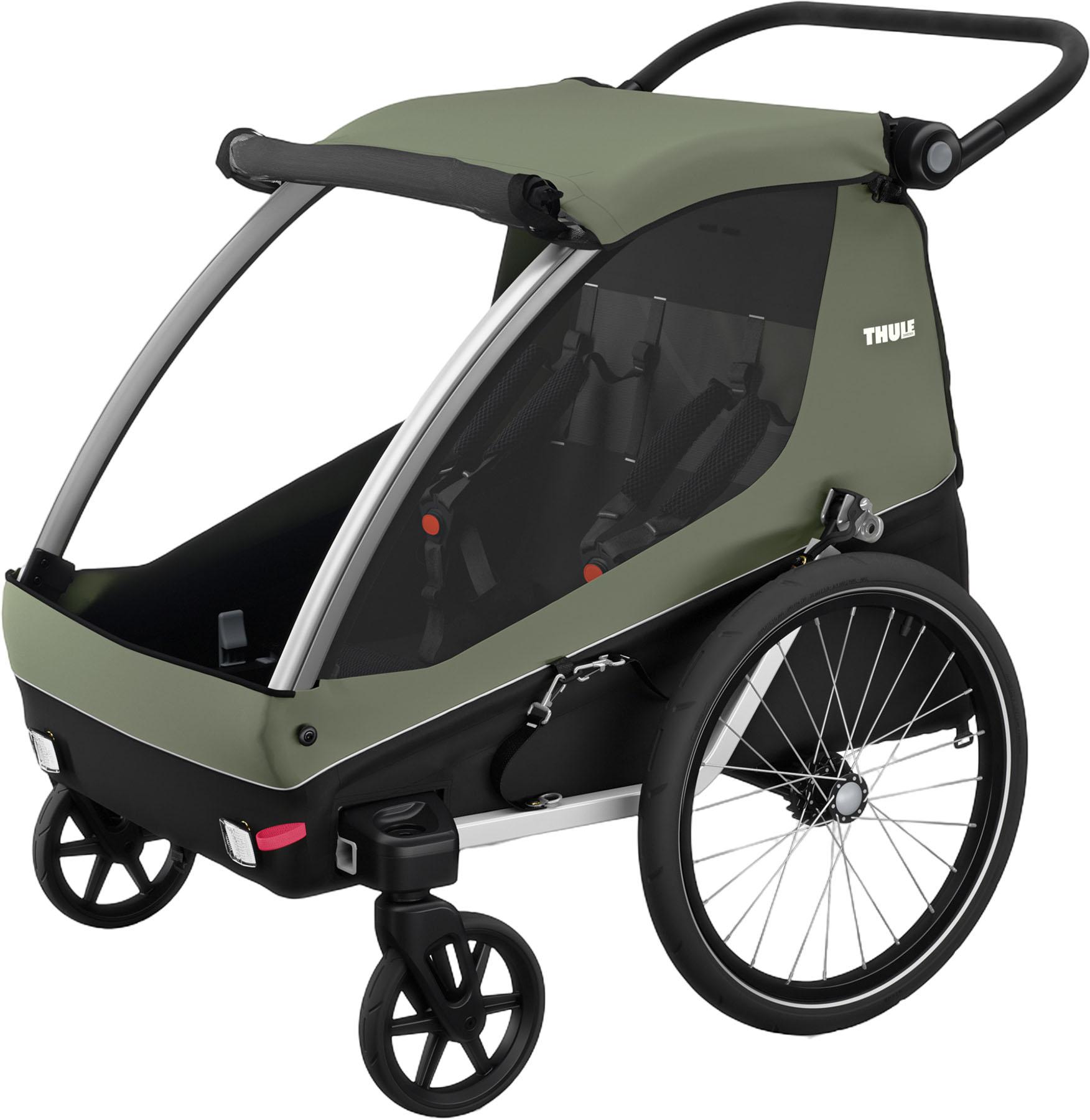 Product gallery image number 6 for product Courier 2 Seats Child Cargo Bike Trailer