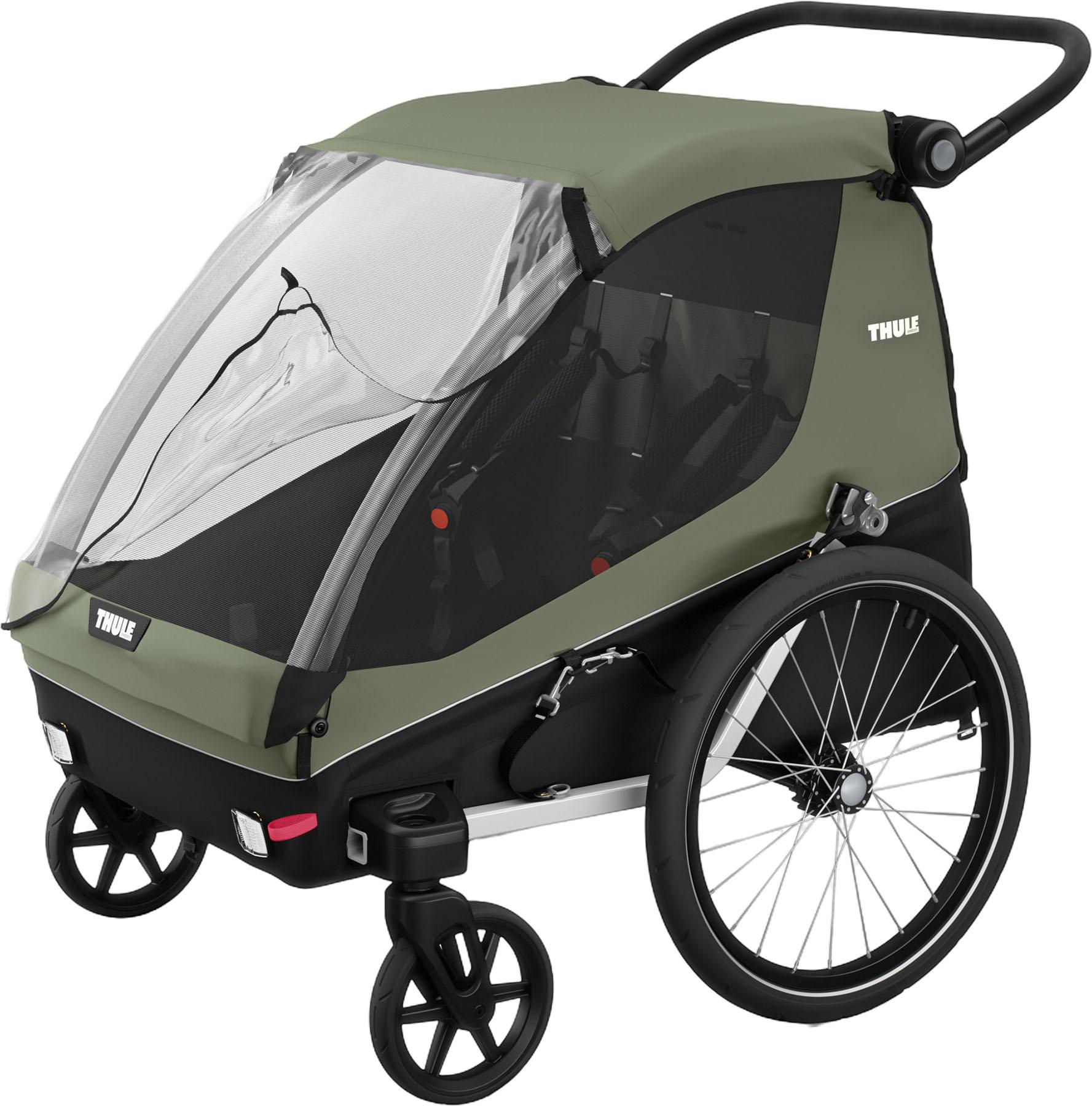 Product gallery image number 8 for product Courier 2 Seats Child Cargo Bike Trailer