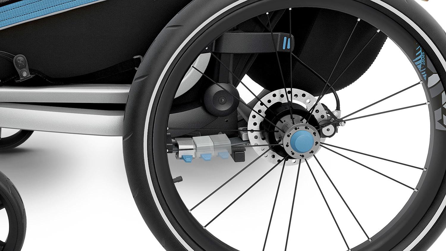 Product gallery image number 8 for product Chariot Sport 2 Seats Multisport Bike Trailer