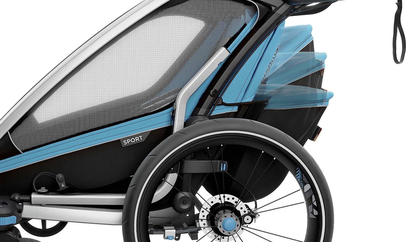Product gallery image number 7 for product Chariot Sport 2 Seats Multisport Bike Trailer