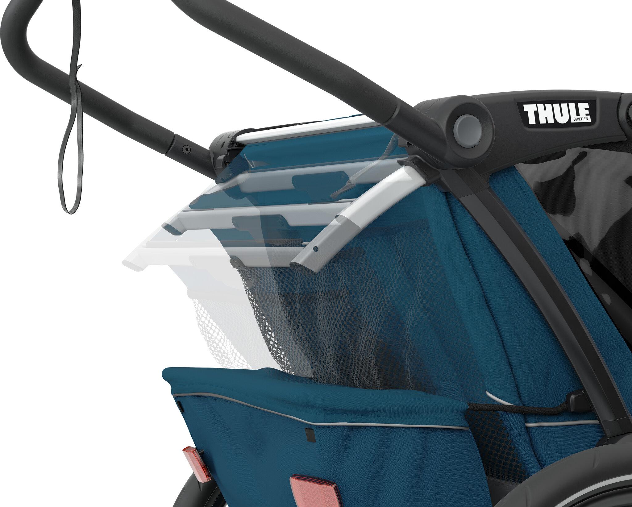 Product gallery image number 3 for product Remorque à 1 place pour vélo multisports Chariot Cross