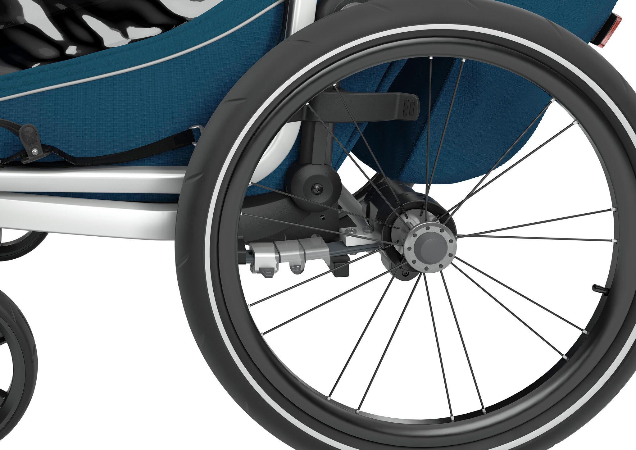 Product gallery image number 4 for product Remorque à 1 place pour vélo multisports Chariot Cross