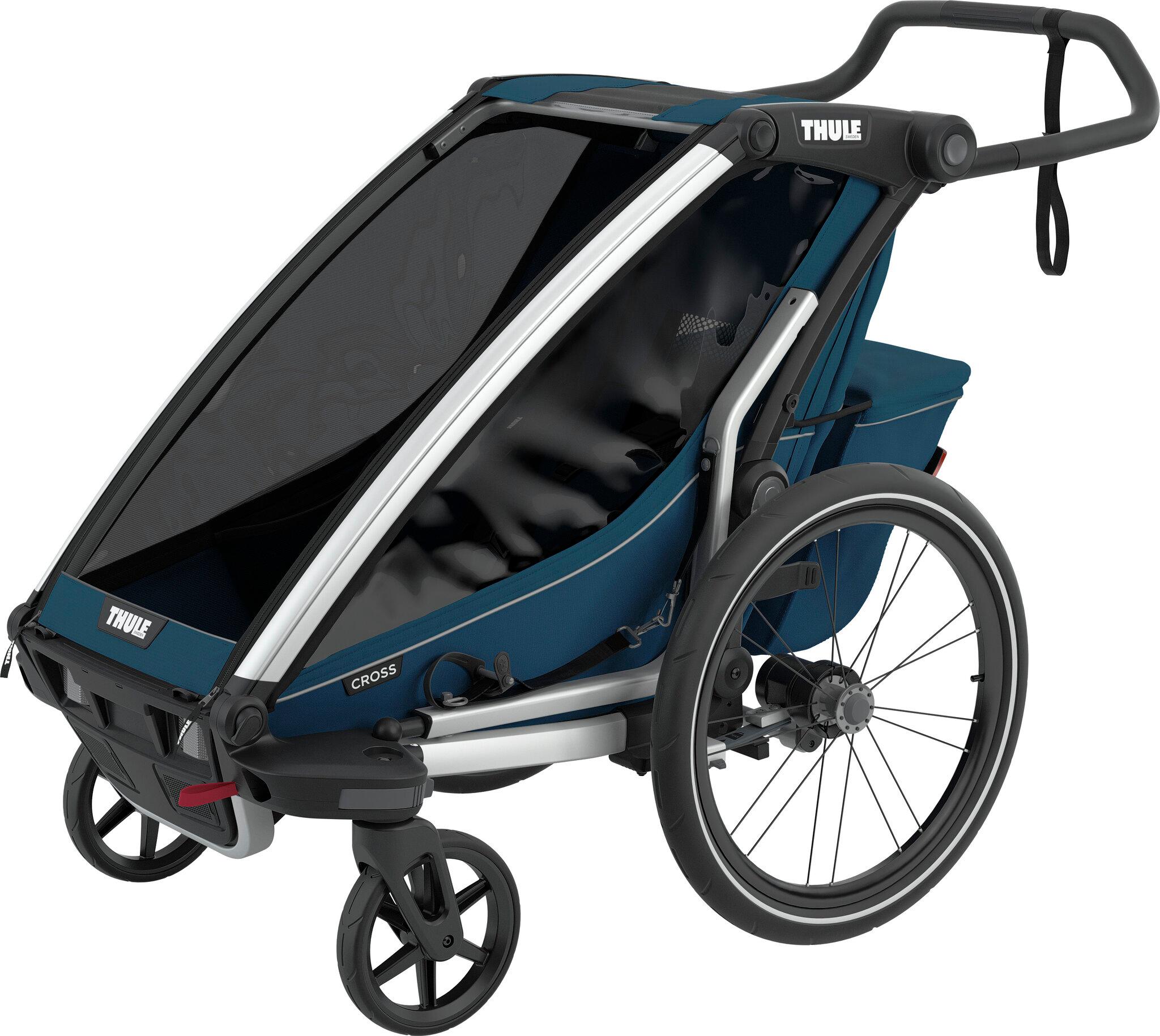 Product gallery image number 7 for product Remorque à 1 place pour vélo multisports Chariot Cross