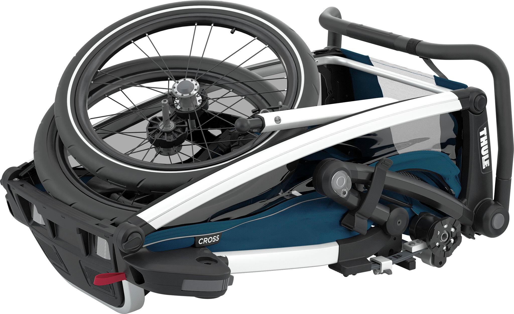 Product gallery image number 8 for product Remorque à 1 place pour vélo multisports Chariot Cross