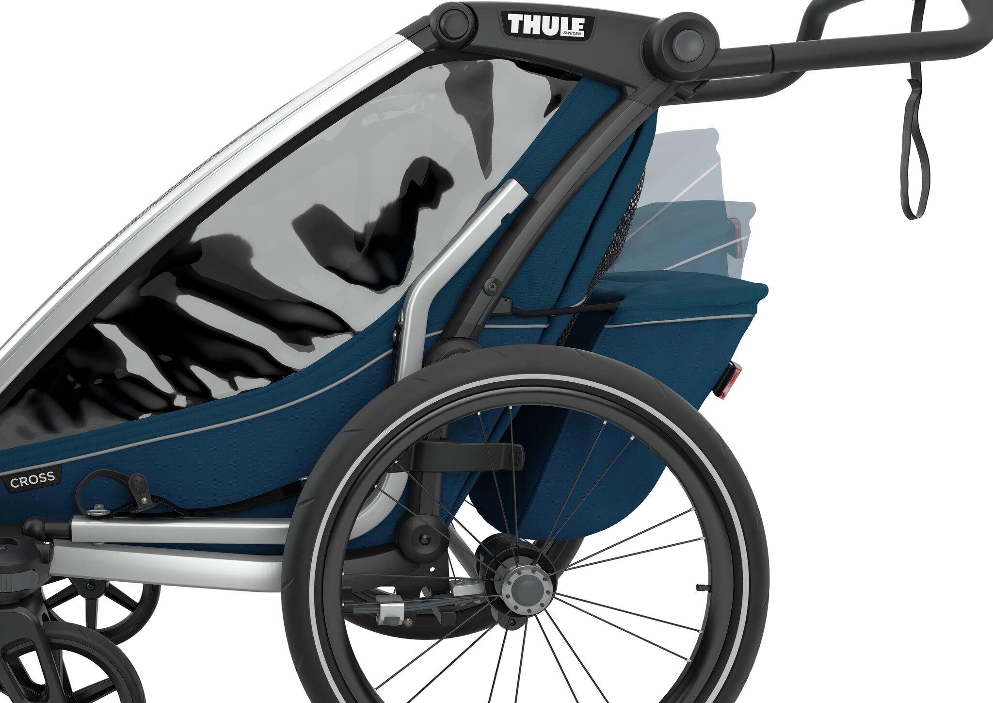 Product gallery image number 9 for product Remorque à 1 place pour vélo multisports Chariot Cross
