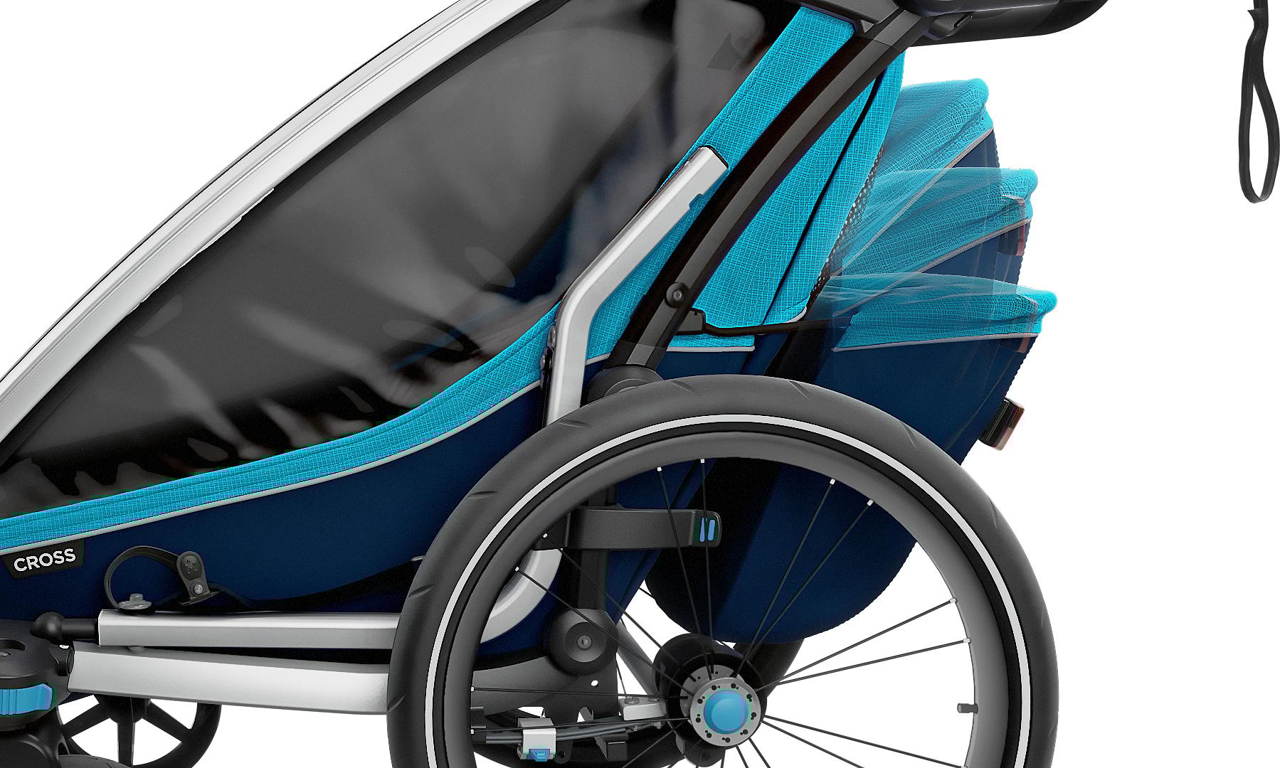 Product gallery image number 4 for product Chariot Cross 1 Seat Multisport Bike Trailer