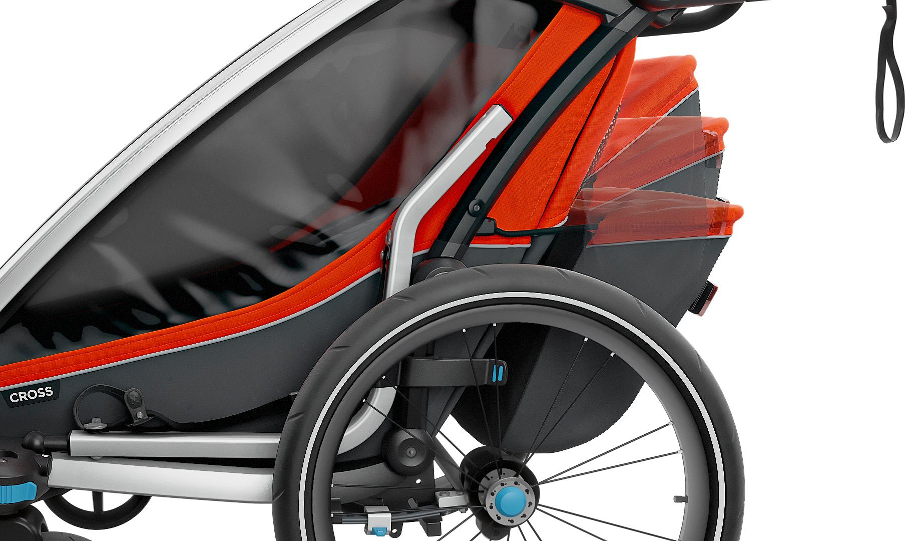 Product gallery image number 4 for product Chariot Cross 2 Seats Multisport Bike Trailer