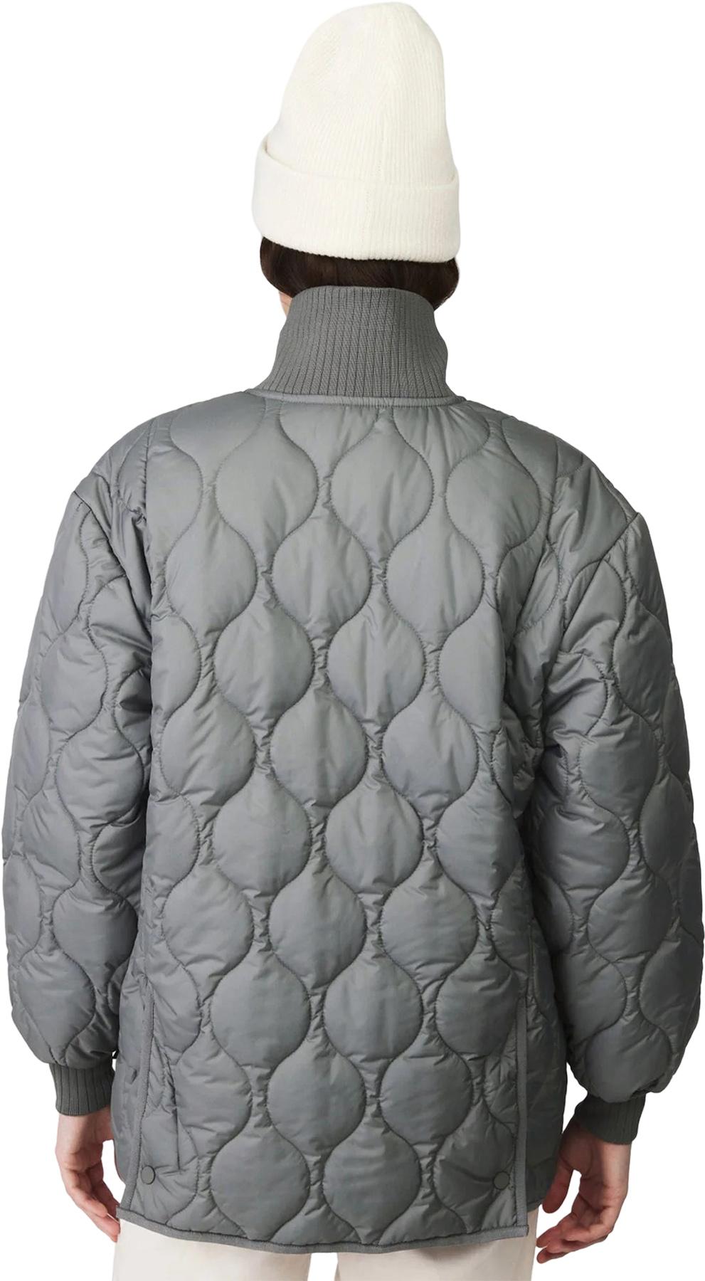 Product gallery image number 5 for product Rib Collar Quilted Coat - Women's