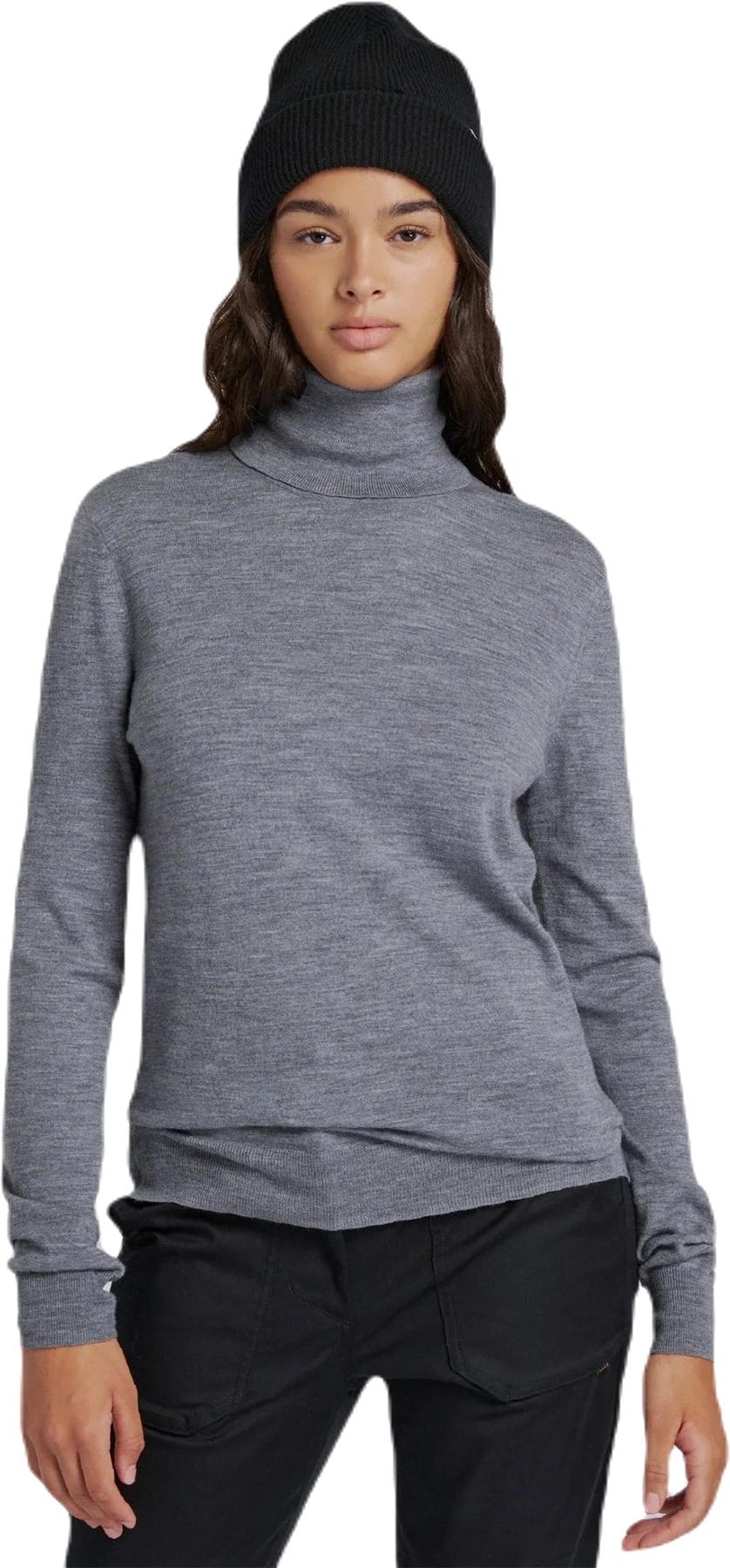 Product gallery image number 2 for product Stretch Merino Turtleneck Top - Women's