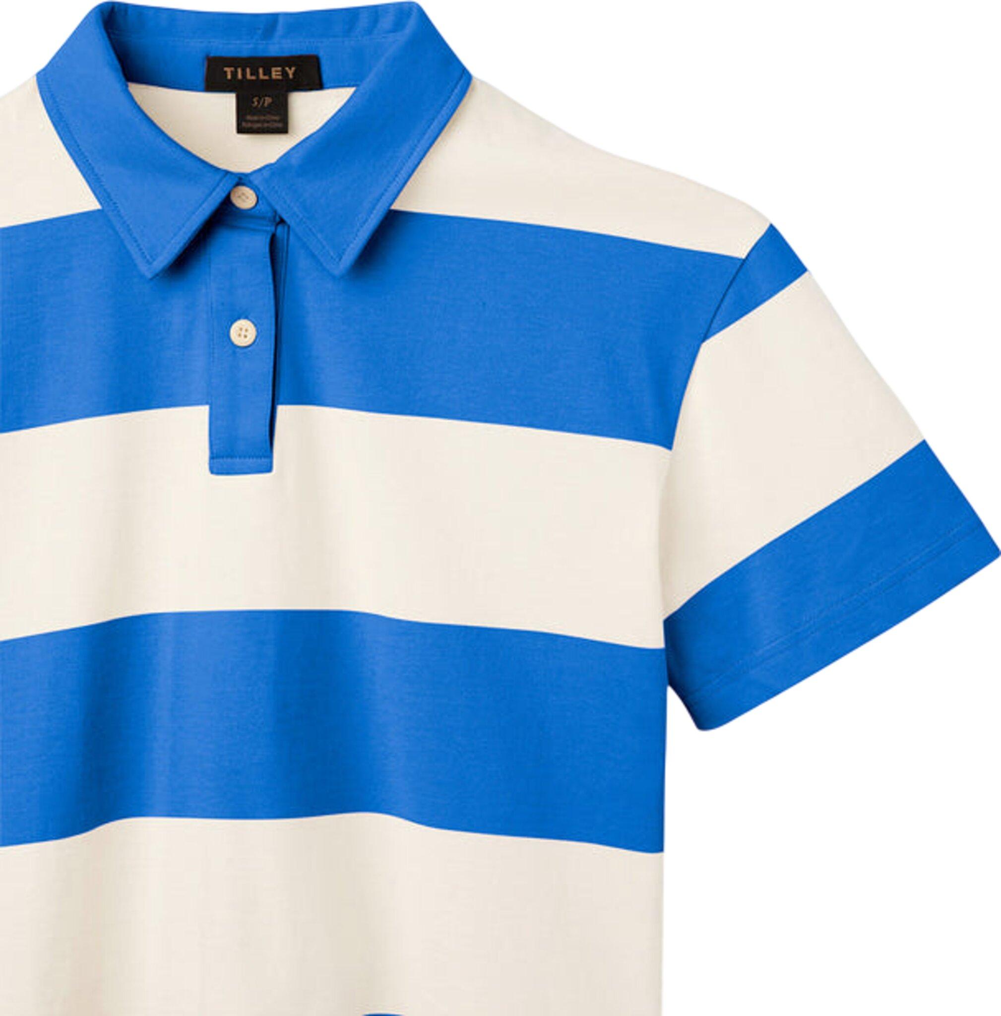 Product gallery image number 3 for product Stripe Marine Cropped Polo - Women's