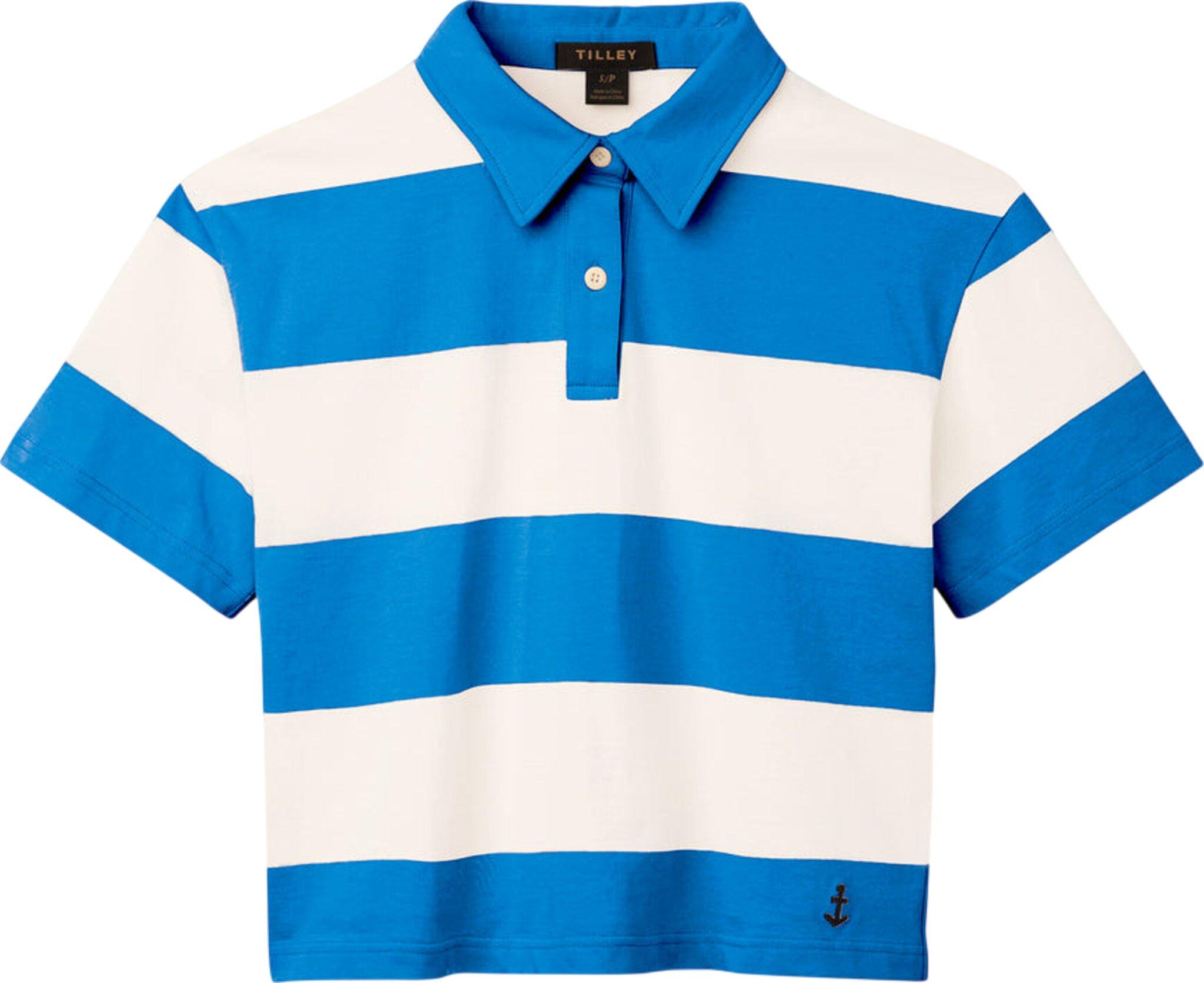 Product image for Stripe Marine Cropped Polo - Women's