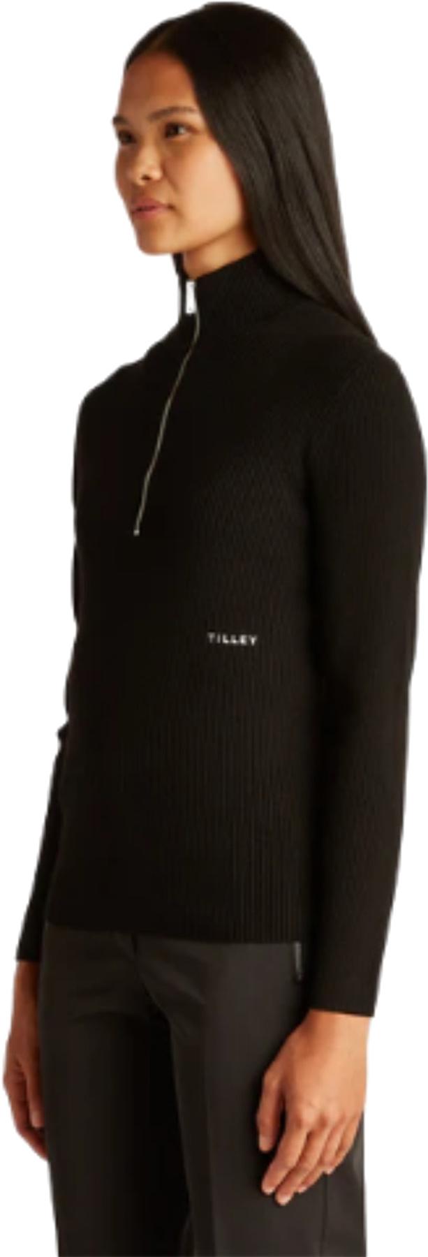 Product gallery image number 2 for product Stretch Merino Zip Turtleneck Jumper - Women's