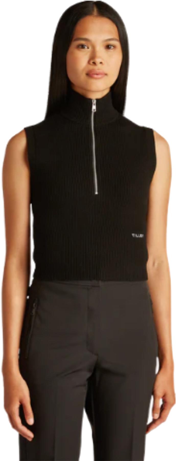 Product gallery image number 3 for product Stretch Merino Sleeveless Turtleneck Top - Women's