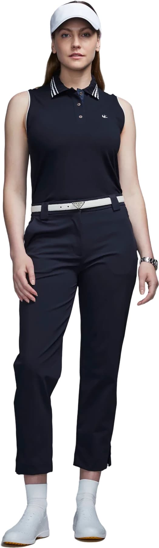 Product gallery image number 3 for product Sleeveless Pique Polo - Women's