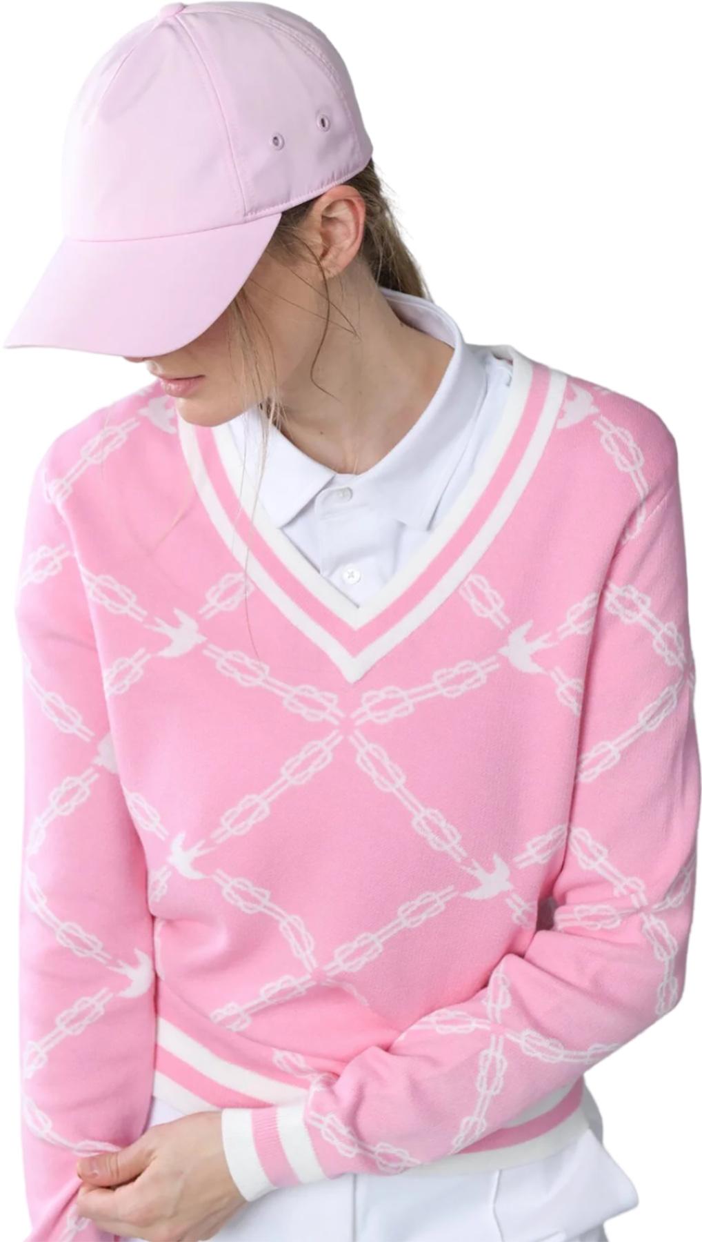 Product gallery image number 2 for product Jacquard V-Neck Sweater - Women's