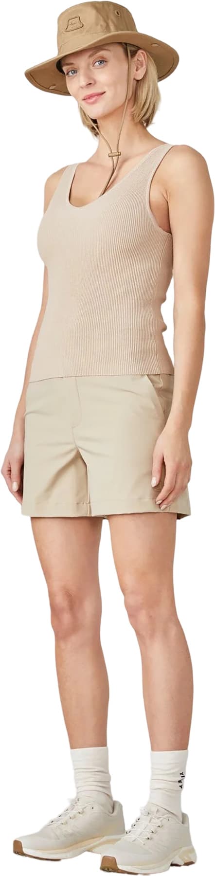 Product gallery image number 3 for product V-Neck Rib Shell Layering Top - Women's